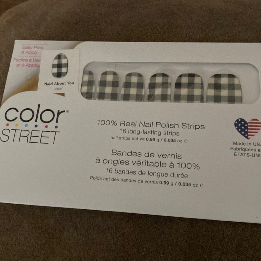 Colorstreet plaid about you nails